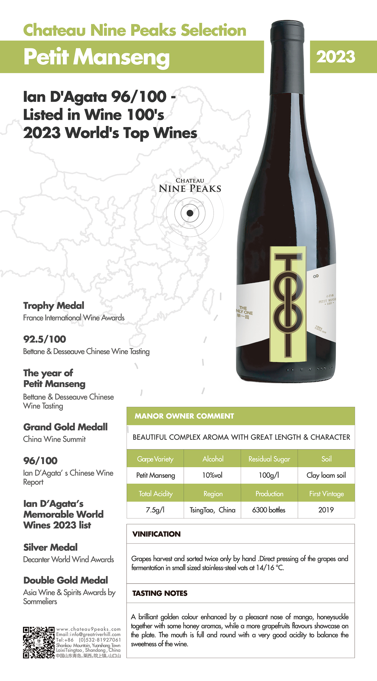 Chateau Nine Peaks, Petit Manseng Collection