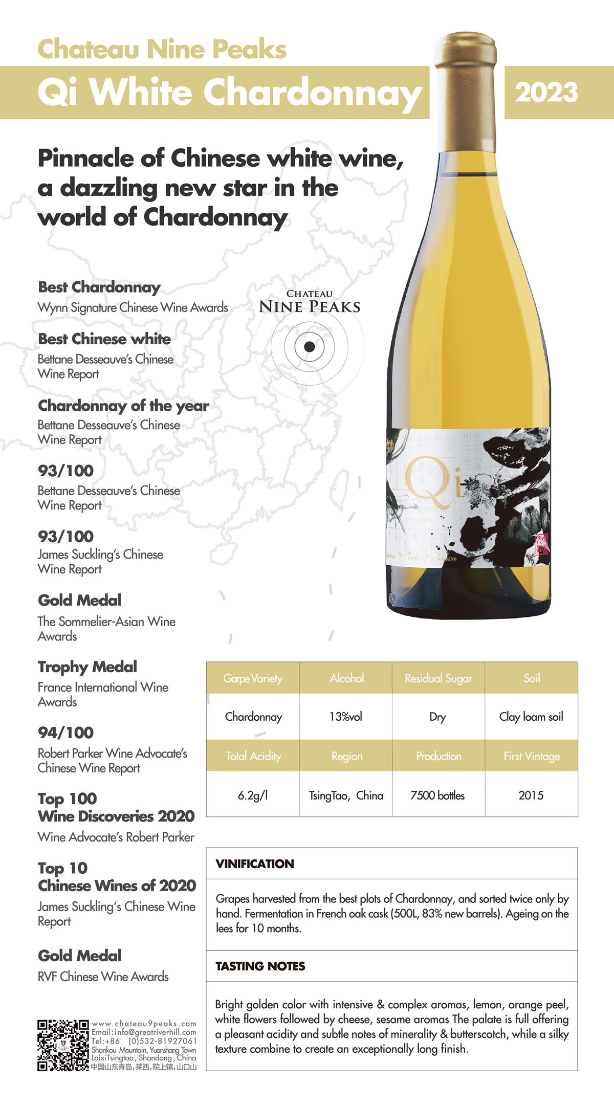 Chateau Nine Peaks' Qi Chardonnay