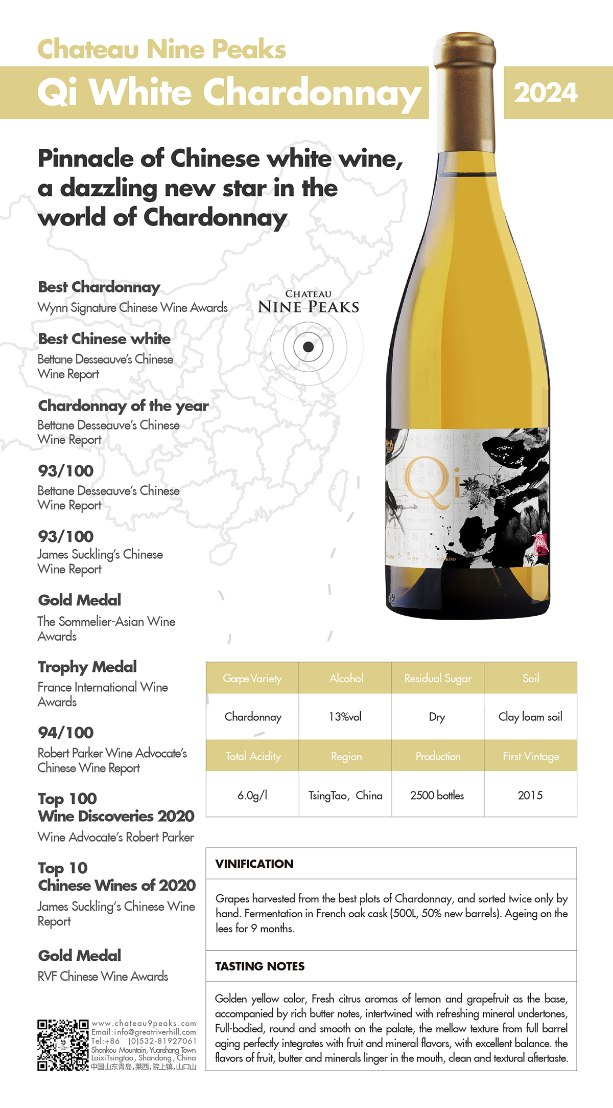 Chateau Nine Peaks' Qi Chardonnay