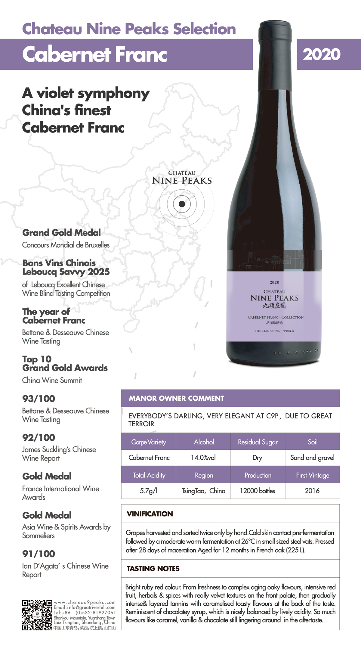 Chateau Nine Peaks, Franc Collection Red Wines