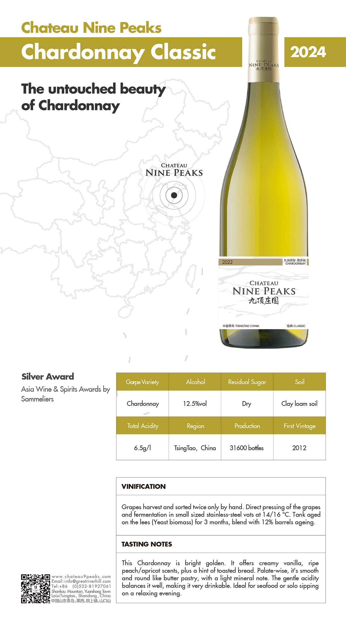 Chateau Nine Peaks, Chardonnay White Wines